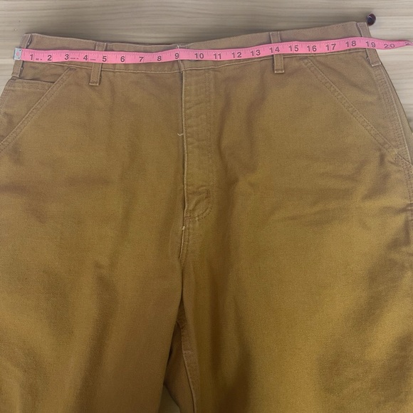 Carhartt Dungaree Fit 38 X 34 Brown Work Pants Excellent Condition RN# 14806 - Picture 4 of 9